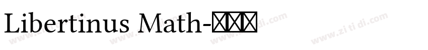 Libertinus Math字体转换